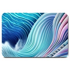 Ocean Waves Pastel Large Doormat by GardenOfOphir