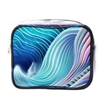 Ocean Waves Pastel Mini Toiletries Bag (One Side) Front