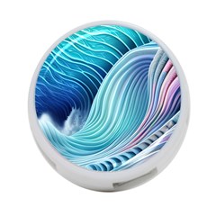 Ocean Waves Pastel 4-port Usb Hub (one Side) by GardenOfOphir