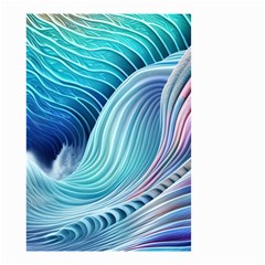 Ocean Waves Pastel Small Garden Flag (two Sides) by GardenOfOphir