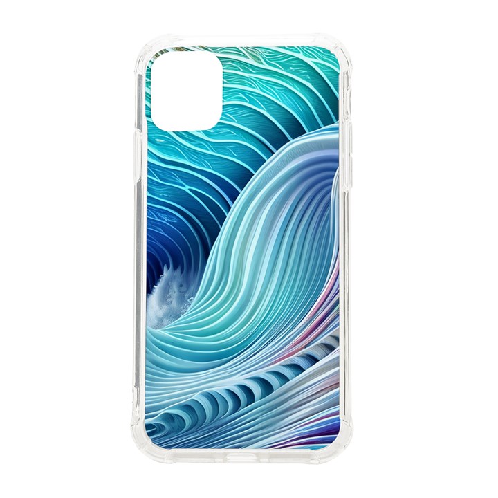 Ocean Waves Pastel iPhone 11 TPU UV Print Case