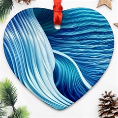 Summertime On The Sea Ornament (heart) by GardenOfOphir