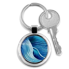 Summertime On The Sea Key Chain (round) by GardenOfOphir