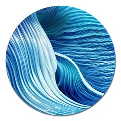 Summertime On The Sea Magnet 5  (round) by GardenOfOphir