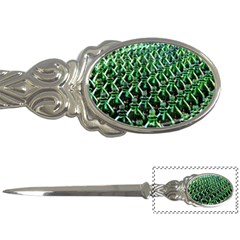 Bottles Green Drink Pattern Soda Refreshment Letter Opener by Ravend