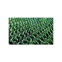 Bottles Green Drink Pattern Soda Refreshment Sticker Rectangular (100 Pack) by Ravend