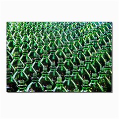 Bottles Green Drink Pattern Soda Refreshment Postcard 4 x 6  (pkg Of 10) by Ravend