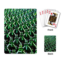 Bottles Green Drink Pattern Soda Refreshment Playing Cards Single Design (rectangle)