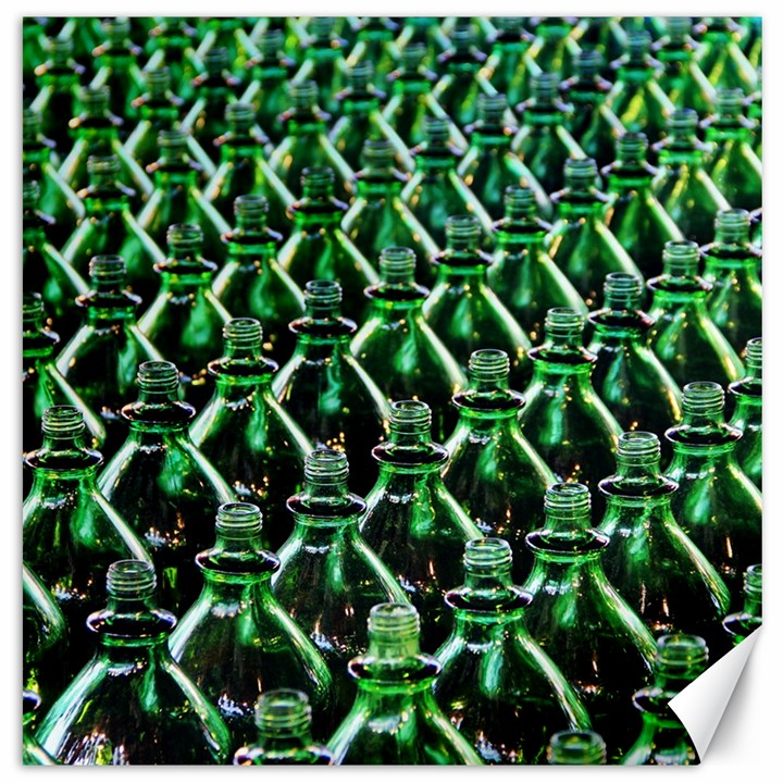 Bottles Green Drink Pattern Soda Refreshment Canvas 20  x 20 