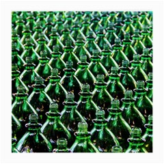 Bottles Green Drink Pattern Soda Refreshment Medium Glasses Cloth (2 Sides) by Ravend