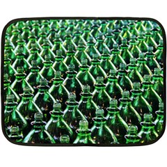 Bottles Green Drink Pattern Soda Refreshment One Side Fleece Blanket (mini) by Ravend