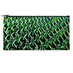 Bottles Green Drink Pattern Soda Refreshment Pencil Case by Ravend