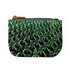 Bottles Green Drink Pattern Soda Refreshment Mini Coin Purse