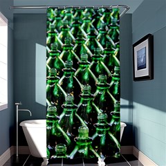 Bottles Green Drink Pattern Soda Refreshment Shower Curtain 36  X 72  (stall)  by Ravend