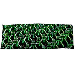 Bottles Green Drink Pattern Soda Refreshment Body Pillow Case (dakimakura) by Ravend