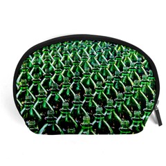 Bottles Green Drink Pattern Soda Refreshment Accessory Pouch (large) by Ravend