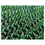 Bottles Green Drink Pattern Soda Refreshment Premium Plush Fleece Blanket (Medium) 60 x50  Blanket Front