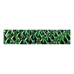 Bottles Green Drink Pattern Soda Refreshment Velvet Scrunchie by Ravend