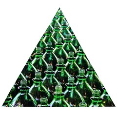 Bottles Green Drink Pattern Soda Refreshment Wooden Puzzle Triangle by Ravend