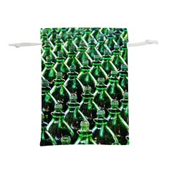 Bottles Green Drink Pattern Soda Refreshment Lightweight Drawstring Pouch (l) by Ravend