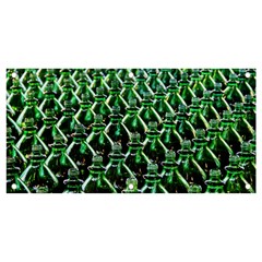 Bottles Green Drink Pattern Soda Refreshment Banner And Sign 4  X 2  by Ravend