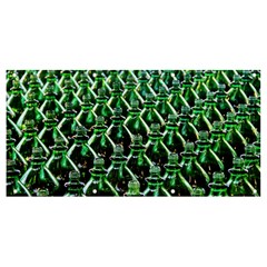 Bottles Green Drink Pattern Soda Refreshment Banner And Sign 8  X 4  by Ravend