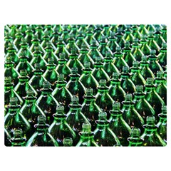 Bottles Green Drink Pattern Soda Refreshment One Side Premium Plush Fleece Blanket (extra Small) by Ravend