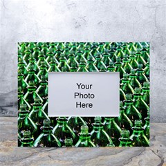 Bottles Green Drink Pattern Soda Refreshment White Tabletop Photo Frame 4 x6 