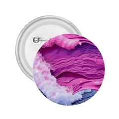 Abstract Pink Ocean Waves 2.25  Buttons