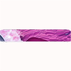 Abstract Pink Ocean Waves Small Bar Mat