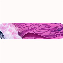 Abstract Pink Ocean Waves Large Bar Mat by GardenOfOphir