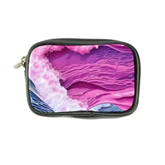 Abstract Pink Ocean Waves Coin Purse