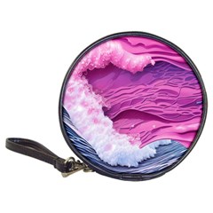 Abstract Pink Ocean Waves Classic 20-CD Wallets