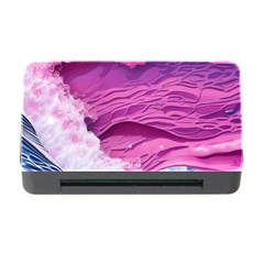 Abstract Pink Ocean Waves Memory Card Reader with CF