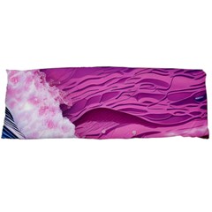 Abstract Pink Ocean Waves Body Pillow Case (Dakimakura)