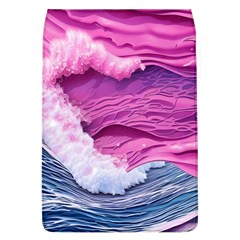 Abstract Pink Ocean Waves Removable Flap Cover (L)