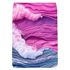 Abstract Pink Ocean Waves Removable Flap Cover (S)