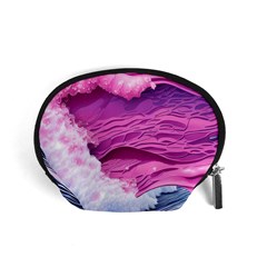 Abstract Pink Ocean Waves Accessory Pouch (small) by GardenOfOphir