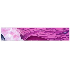 Abstract Pink Ocean Waves Large Premium Plush Fleece Scarf 