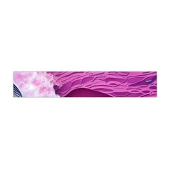 Abstract Pink Ocean Waves Premium Plush Fleece Scarf (Mini)