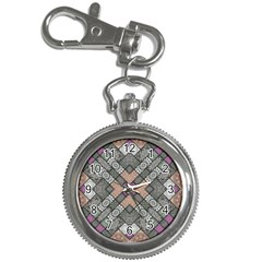 Mandala Decoration Floral Flower Indian Design Key Chain Watches