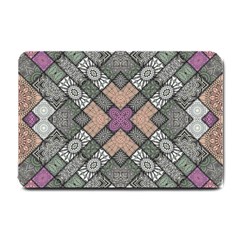 Mandala Decoration Floral Flower Indian Design Small Doormat by Ravend