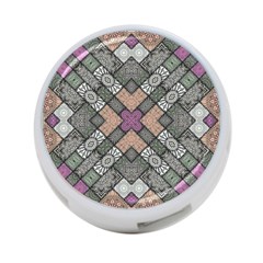 Mandala Decoration Floral Flower Indian Design 4-port Usb Hub (one Side) by Ravend