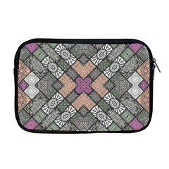 Mandala Decoration Floral Flower Indian Design Apple Macbook Pro 17  Zipper Case by Ravend