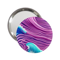 Pink Water Waves 2 25  Handbag Mirrors by GardenOfOphir