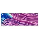 Pink Water Waves Banner and Sign 6  x 2  Front