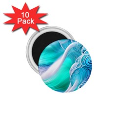 Pastel Simple Wave 1 75  Magnets (10 Pack)  by GardenOfOphir