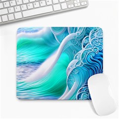 Pastel Simple Wave Large Mousepad by GardenOfOphir