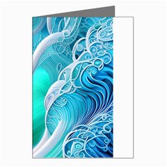 Pastel Simple Wave Greeting Cards (pkg Of 8) by GardenOfOphir