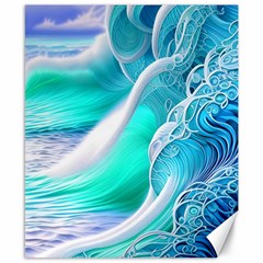 Pastel Simple Wave Canvas 8  X 10  by GardenOfOphir